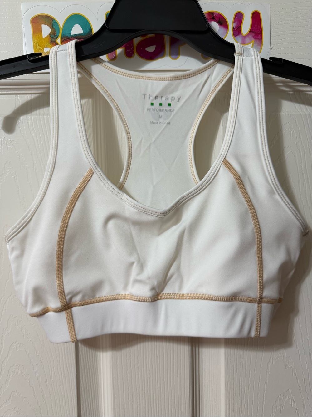 Therapy Performance White Sports Bra -  RN #158196